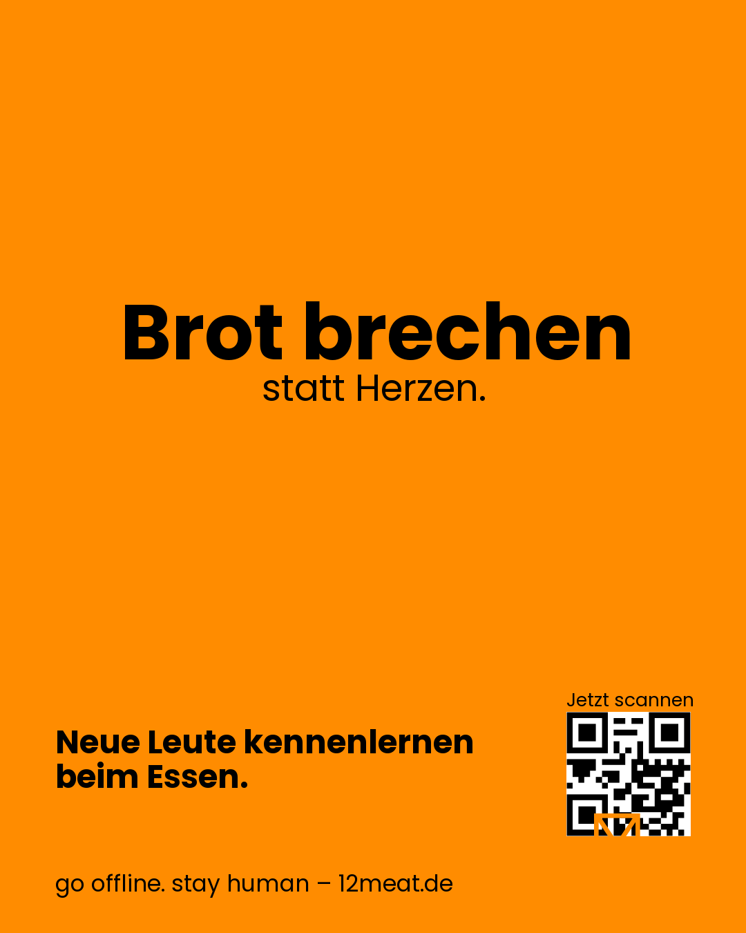 Brot brechen statt Herzen.