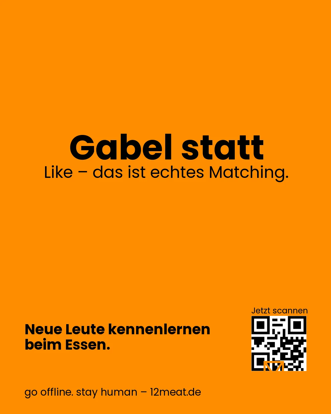 Gabel statt Like – das ist echtes Matching.