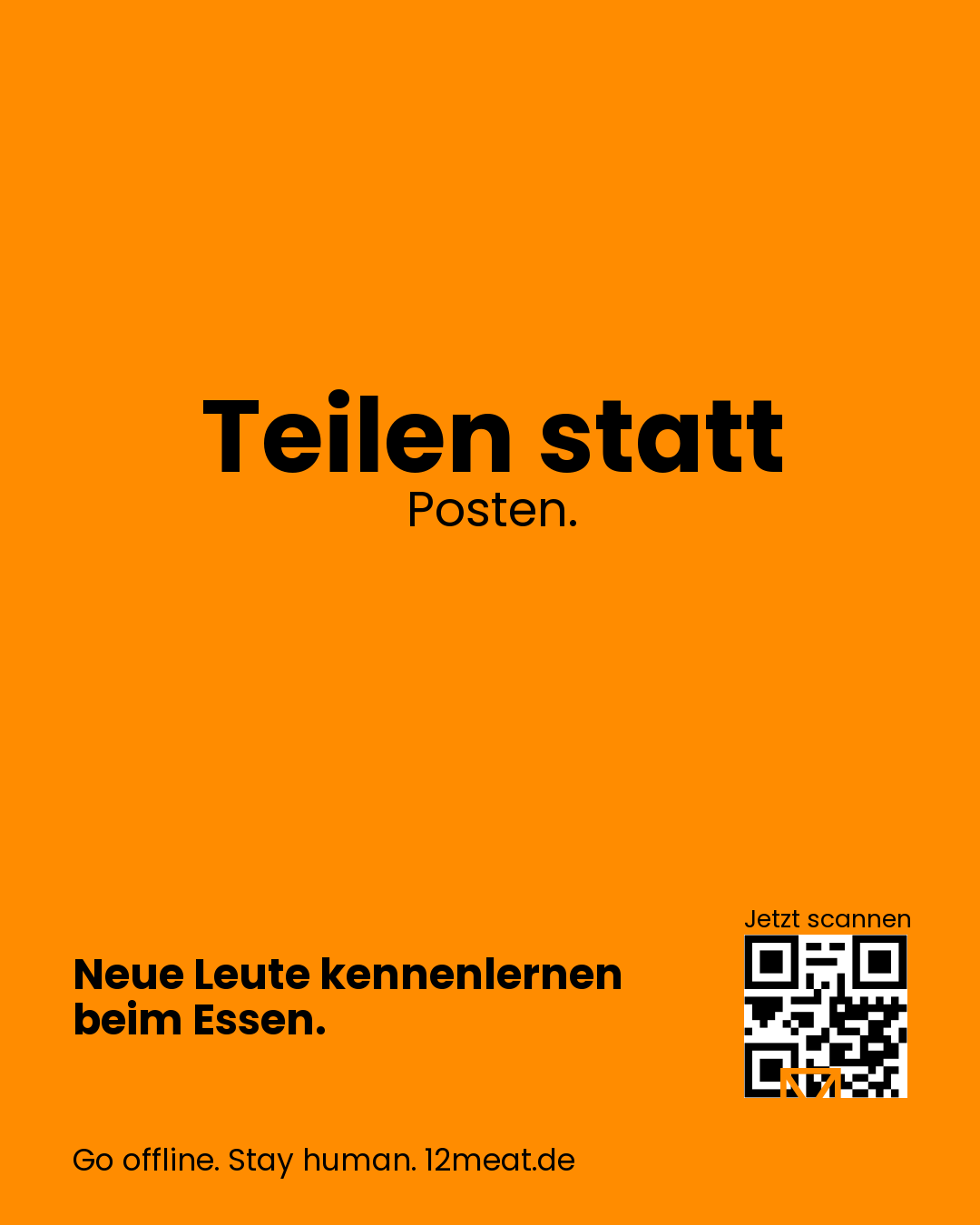 Teilen statt Posten.