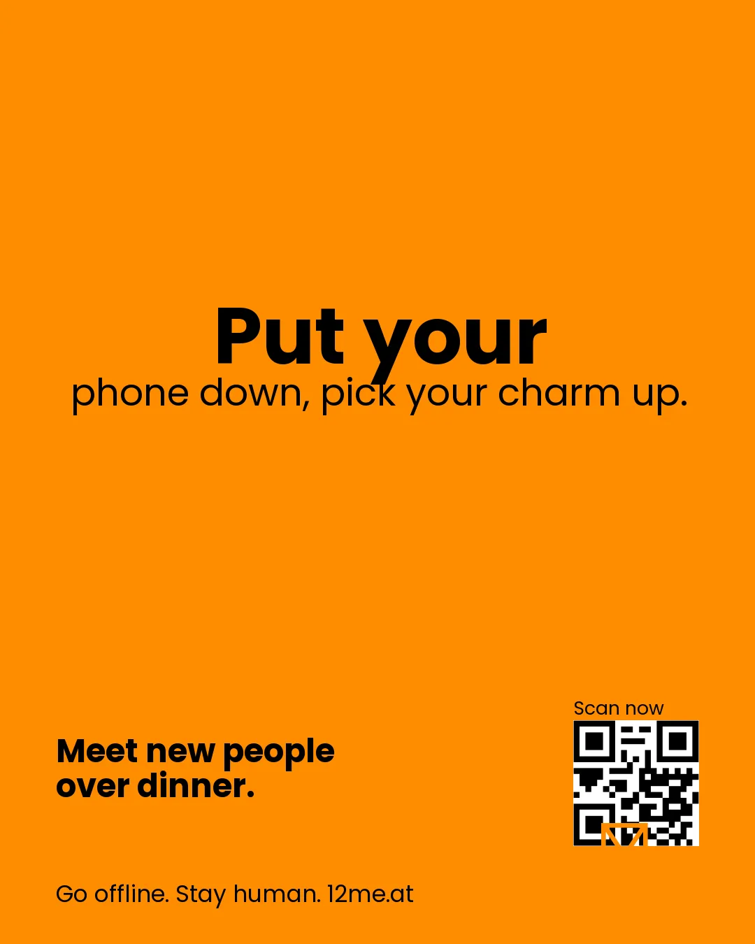 Put your phone down, pick your charm up.