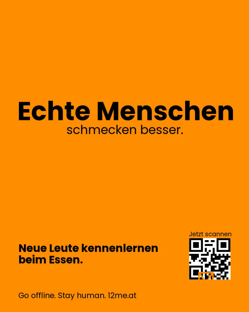 Echte Menschen schmecken besser.