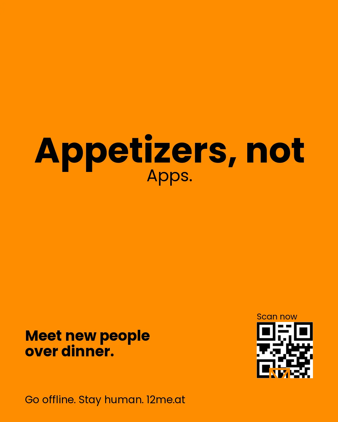 Appetizers, not Apps.