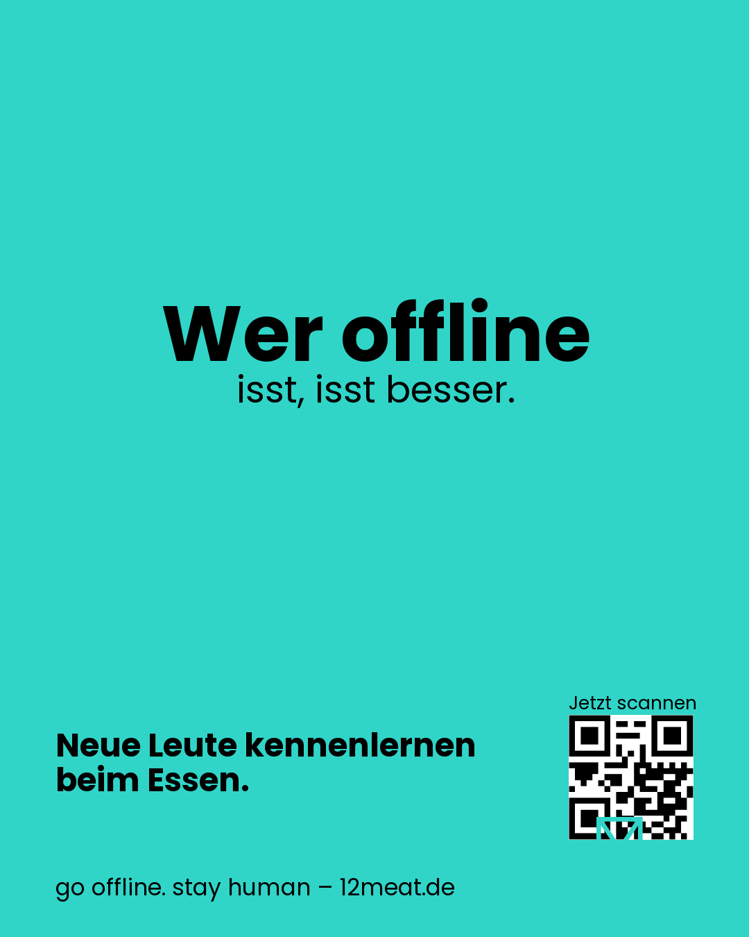 Wer offline isst, isst besser.