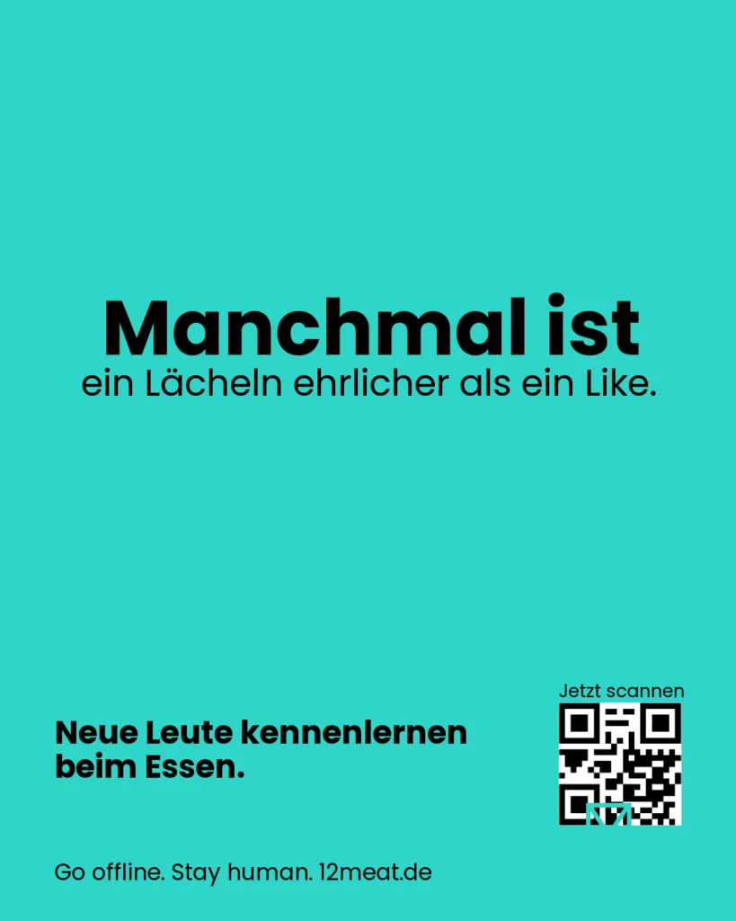 Manchmal ist ein Lächeln ehrlicher als ein Like.