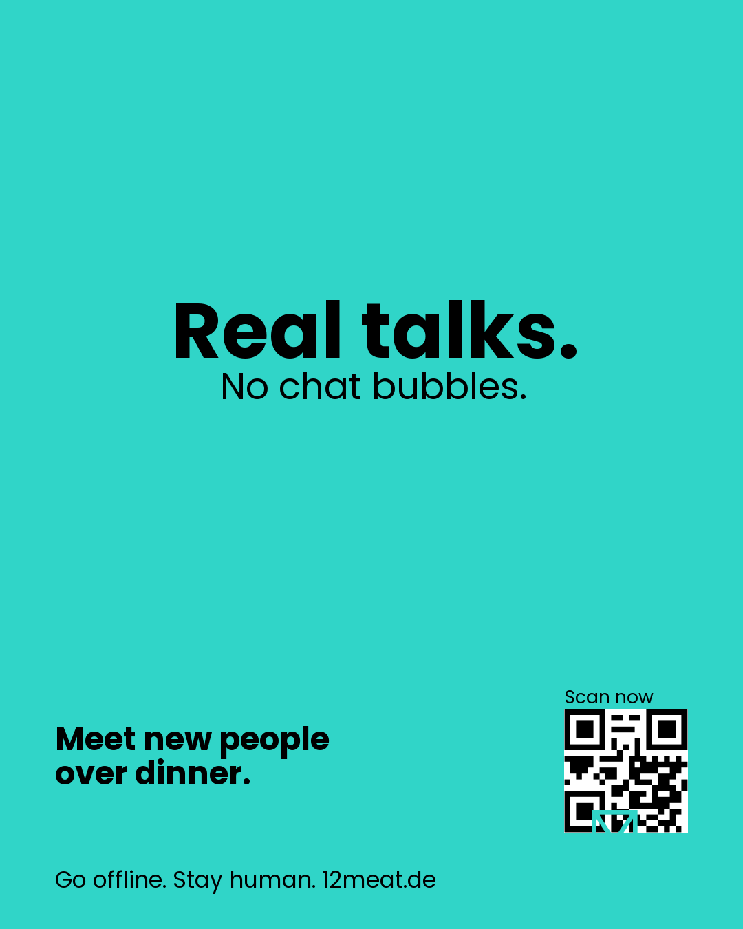 Real talks. No chat bubbles.