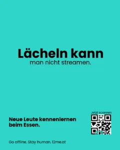 Lächeln kann man nicht streamen.
